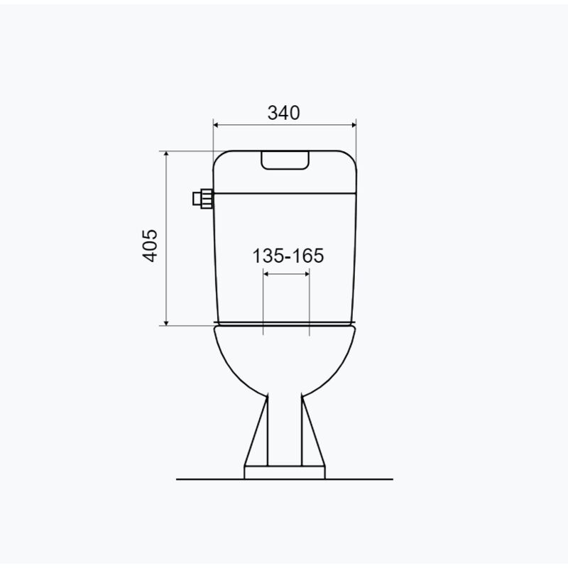 splachovací nádržka P 2466 kombi