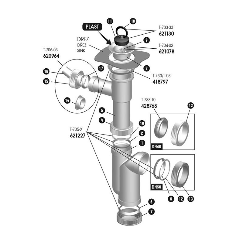 T 706 -03 přípojka kompletní