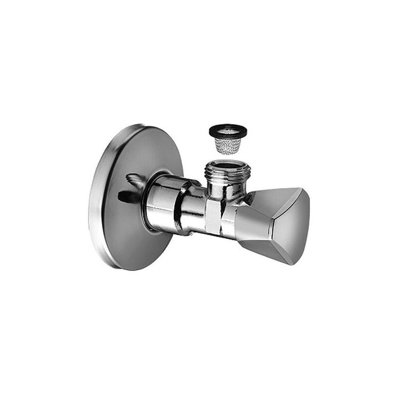 Schell roh.ventil-1/2x3/8 chrom SAN LAND s nerez.sítkem