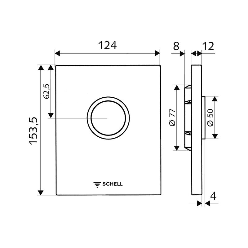 SCHELL EDITION Ovládání k pisoáru 