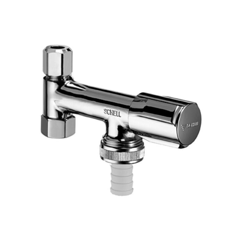 Schell ventil COMFORT kombinovany rohovy se zp. klapkou s ASAG 1/2 chrom