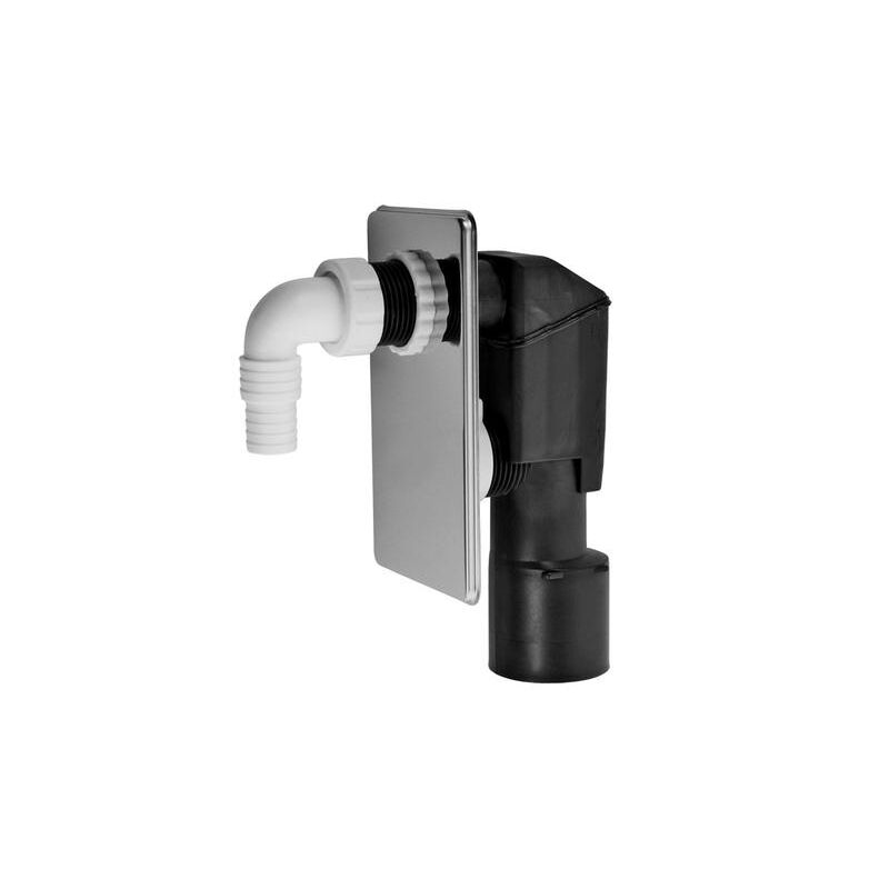 sifon pračkový podomítkový chrom 40/50