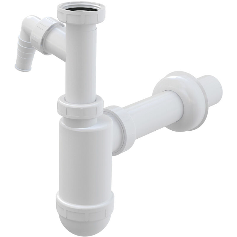 sifon umyvadlový ALCA PLAST d40 s přípojkou a převlečnou maticí 5/4 A43P