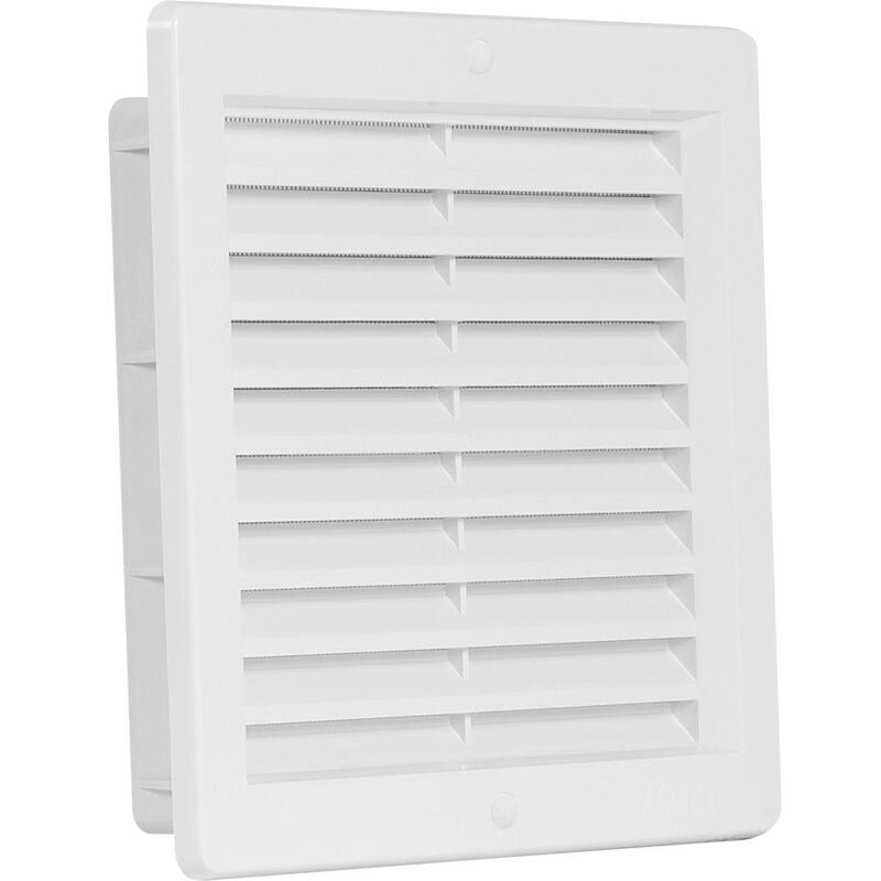 mřížka větrací s rámečkem VM 150x150 bílá se síťkou