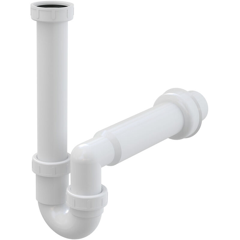 sifon dřezový trubkový s převlečnou maticí 6/4 ALCA PLAST A80 d50