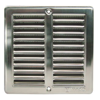 mřížka větrací s rámečkem NVM 150x150 nerez se síťkou