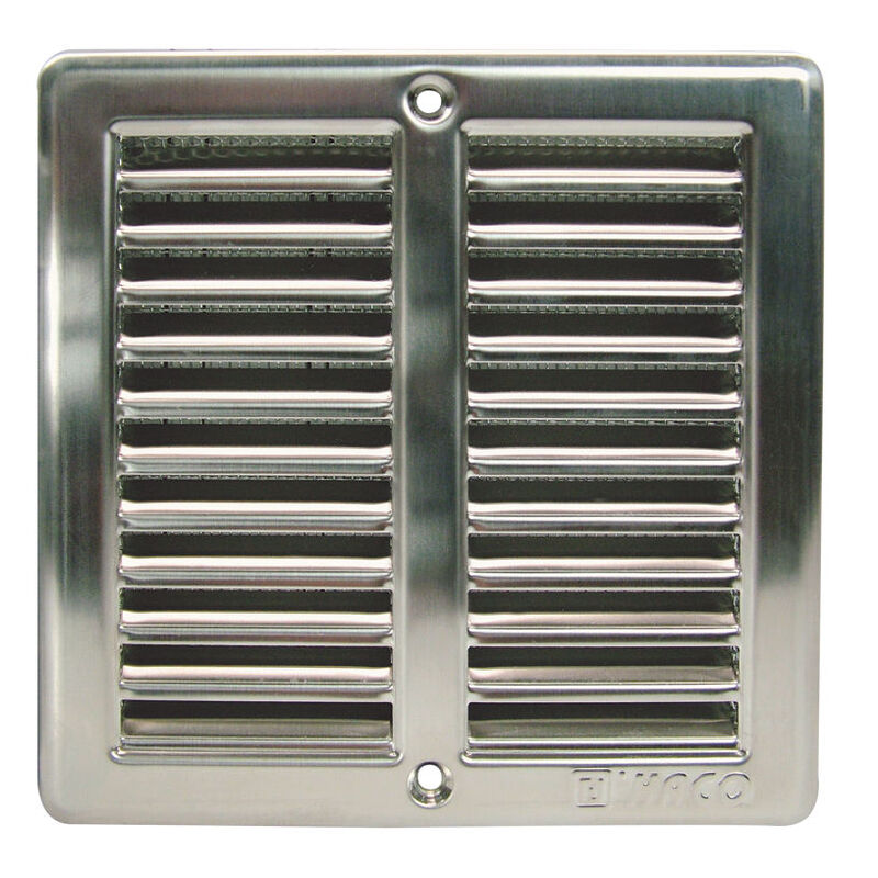 mřížka větrací s rámečkem NVM 150x150 nerez se síťkou