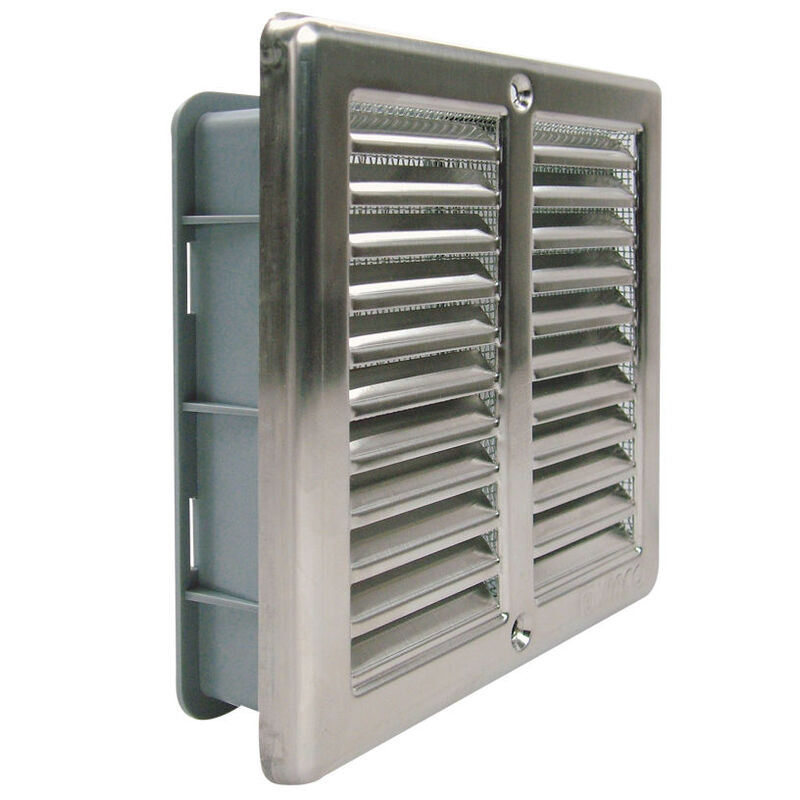 mřížka větrací s rámečkem NVM 150x150 nerez se síťkou