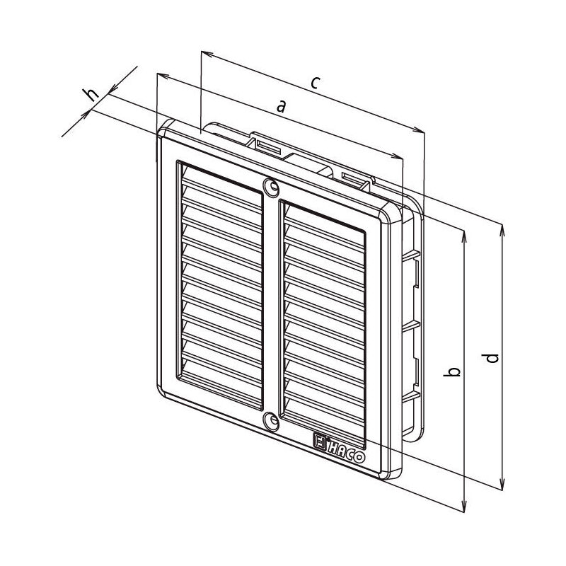 mřížka větrací s rámečkem NVM 150x150 nerez se síťkou