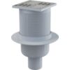 ALCA PLAST Podlahová vpusť APV2 105x105/50 přímá nerez