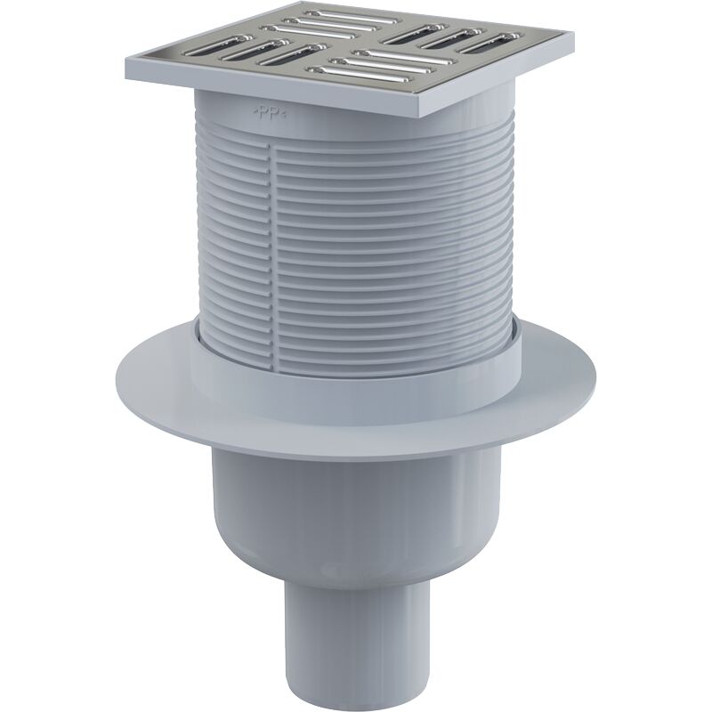 ALCA PLAST Podlahová vpusť APV2 105x105/50 přímá nerez