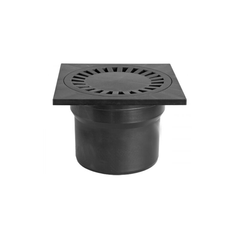 podlahová vpusť CHUDĚJ DN110 spodní černá plastová