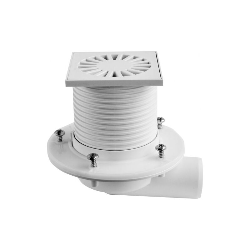 podlahová vpusť CHUDĚJ DN50 boční 100x100 s přírubou