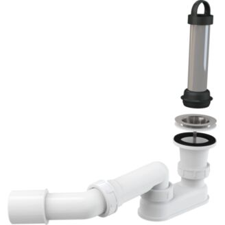 ALCA PLAST A462-50 Odtoková souprava se zápachovou uzávěrkou a kolenem 