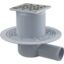 podlah.vpust APV102 105x105/50 bocni mosaz-chrom