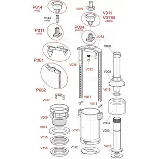 V016 kuzelovy krouzek vyp. ventily A2000, A02, 03, 03A, A05)