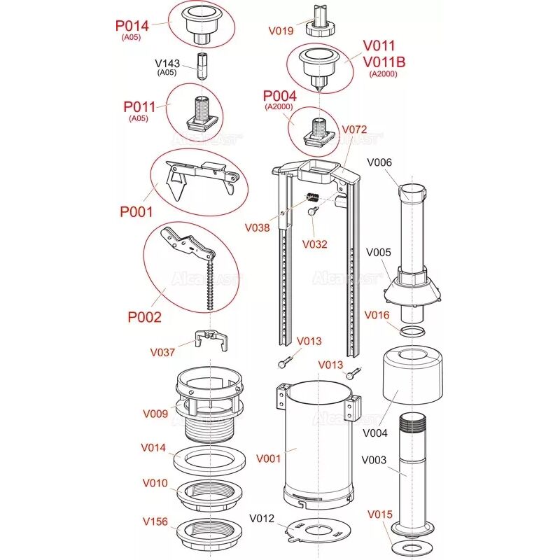 V016 kuzelovy krouzek vyp. ventily A2000, A02, 03, 03A, A05)