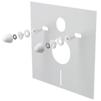 M930 izol.deska pro závěs.WC a bidet s prisl. a krytkou (bila)