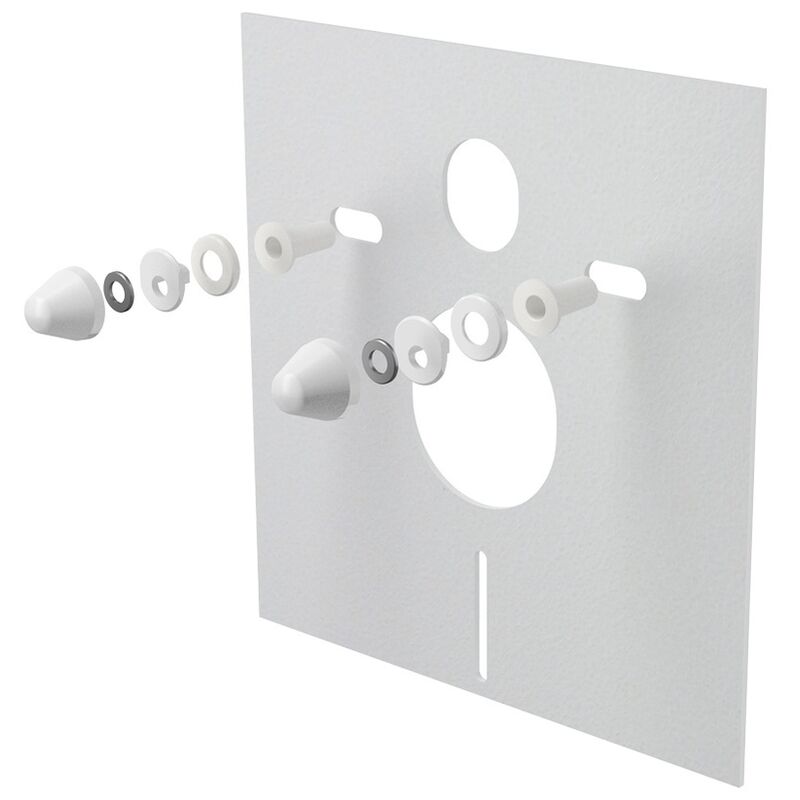 M930 izol.deska pro závěs.WC a bidet s prisl. a krytkou (bila)