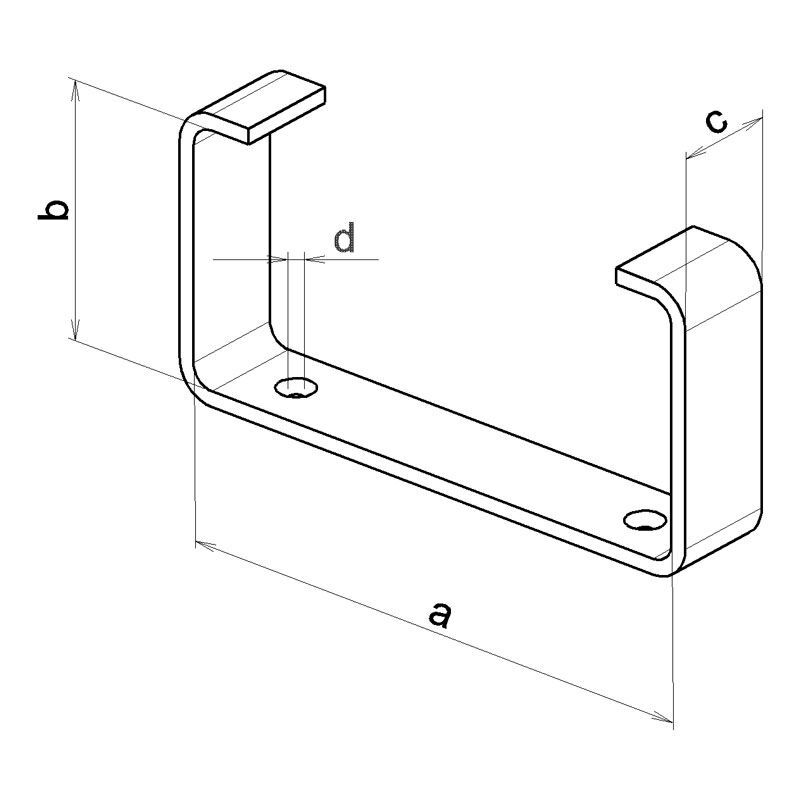 držák kanálu UMP 110x55