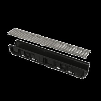 ALCA PLAST Venkovní žlab 100mm s plastovým rámem AVZ102-R102