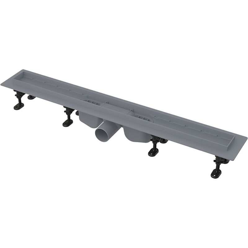 ALCA PLAST Optimal podlahový žlab s okrajem pro perforovaný rošt nebo vložení dlažby APZ12-750M