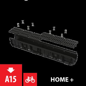 ALCA PLAST AVZ104-R401 Venkovní žlab 100mm s plastovým rámem a roštem A15