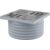 ALCA PLAST Hrdlo vpusti, mřížka 105×105mm nerez pro APV26, APV26C
