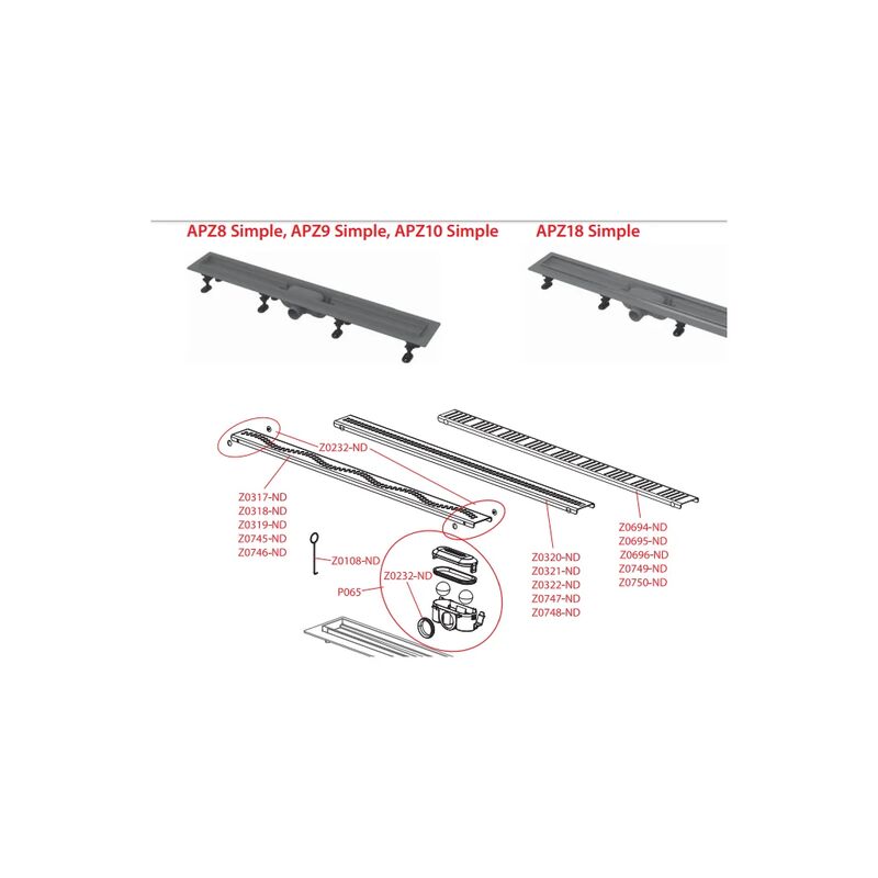 zatka vymezovaci set Z0232-ND