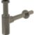 A400-N-B sifon umyvadlovy DN32 DESIGN,  NICKEL kartacovany mat