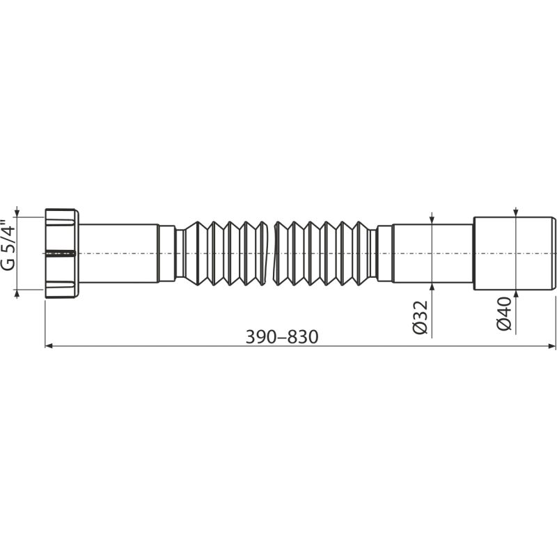 A750 Flexi pripojeni 5/4x32/40 plast