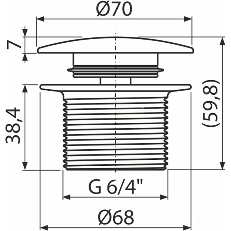 S1402-ND CLICK/CLACK pro vypusti s cistenim shora A392C, A504CKM, A507CKM