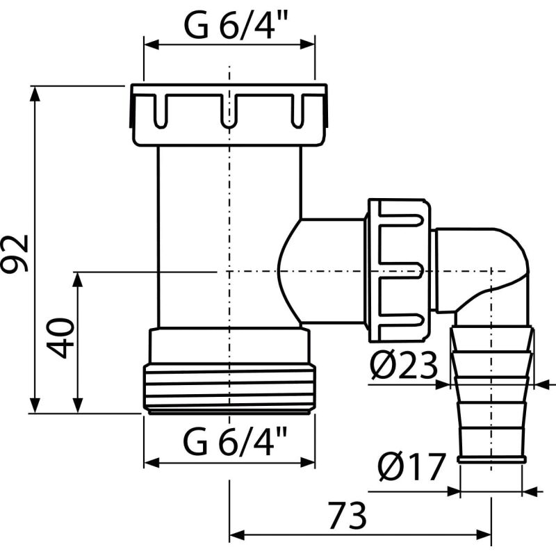 A30 mezikus k sifonuG 6/4xG 6/4 s pripojkou