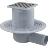 podlah.vpust APV102 105x105/50 bocni mosaz-chrom