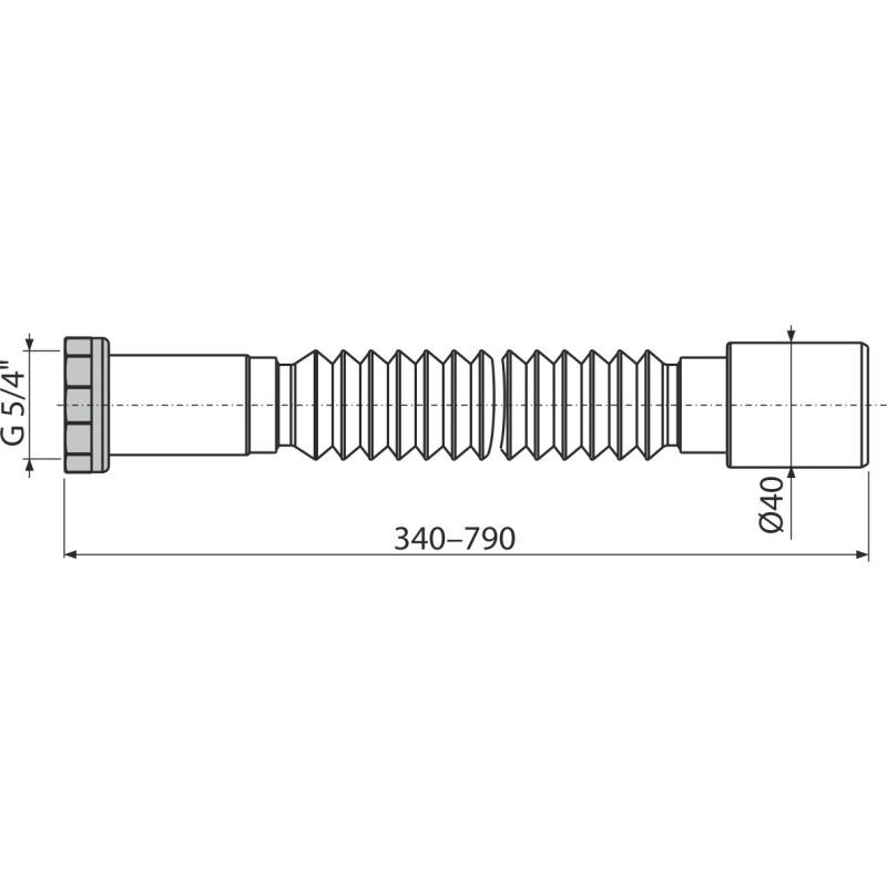 A730 Flexi propojeni 5/4x40 plast