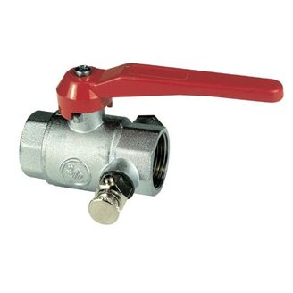 kulový uzávěr voda s vypouštěním s páčkou 1/2 vnitřní/vnitřní závit