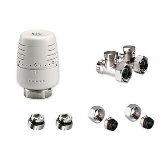 H-kus přímý s termohlavici s připojením na CU 15 KIT AVK DD 345 sada