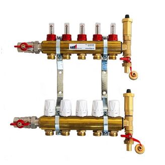 KIIPTHERM Profi 4R 5 okruhy, rozdělovač podlahového vytápění