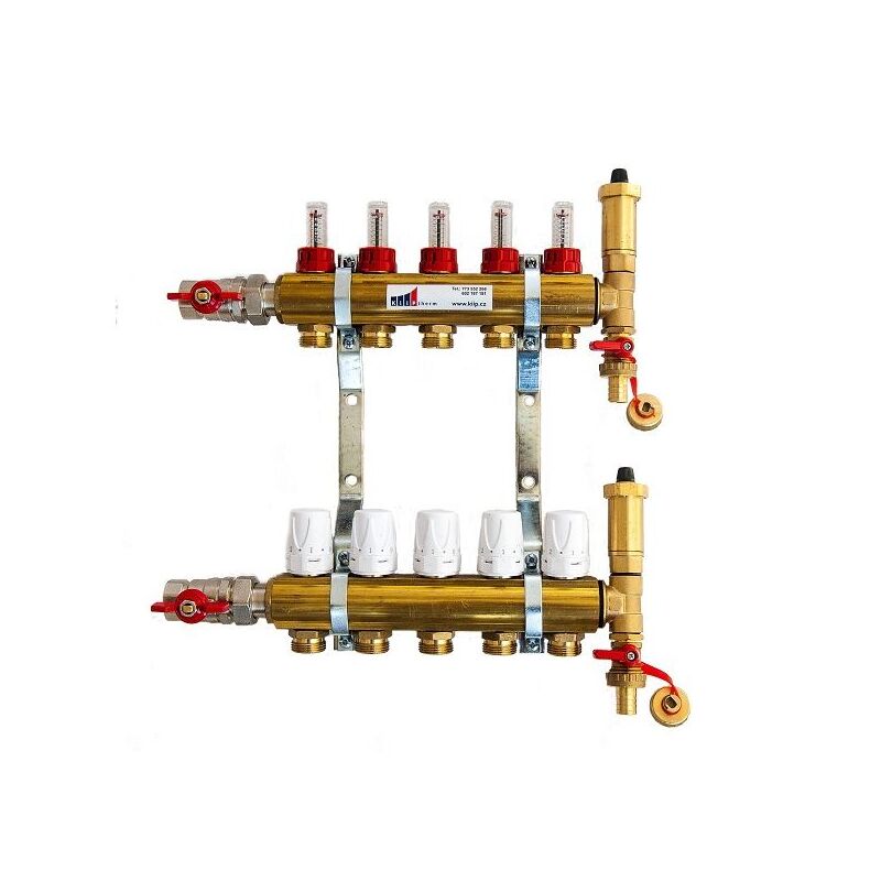 KIIPTHERM Profi 4R 5 okruhy, rozdělovač podlahového vytápění