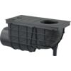ALCA PLAST Univerzální lapač střešních splavenin přímý černý AGV2 300×155/110mm