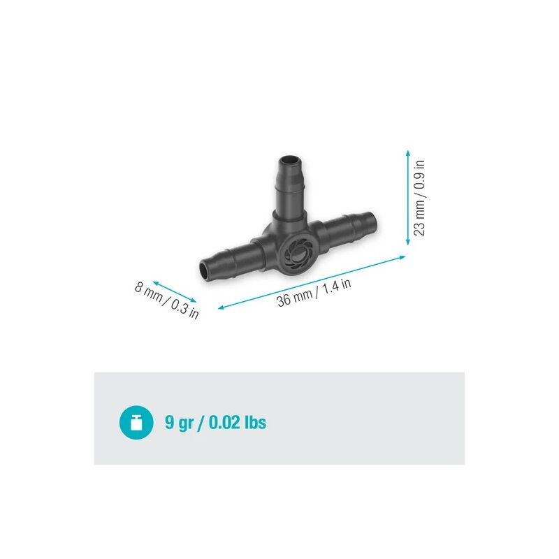 GARDENA mds T-kus 3/16 (10 ks)