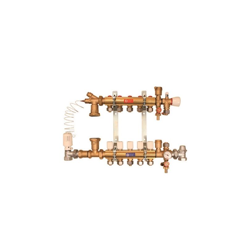 směšovací rozdělač Giacomini R 557 k podlah. vytápění, bez adaptérů, bez čerpadla 1x18/7