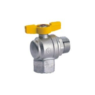 kulový uzávěr plyn rohový motýl Giacomini R 781 vnitřní/vnější závit 1