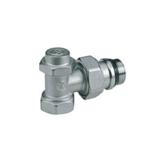 regulační radiátorové šroubení rohové Giacomini R 714TG s vypouštěním 1/2x18