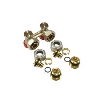 sada pro tělesa VK Giacomini R388S rohové, připojení mědí 1/2x15