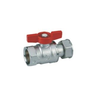 kulový uzávěr s převlečnou maticí (pro vodoměry) Giacomini R 251P 3/4x1