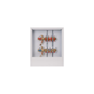 GIA-R 553FKB 1 x18/4 rozdelovac R553F s kul.koh.,teplomery,vypoust.a odvzd.,skrin R501 na zed