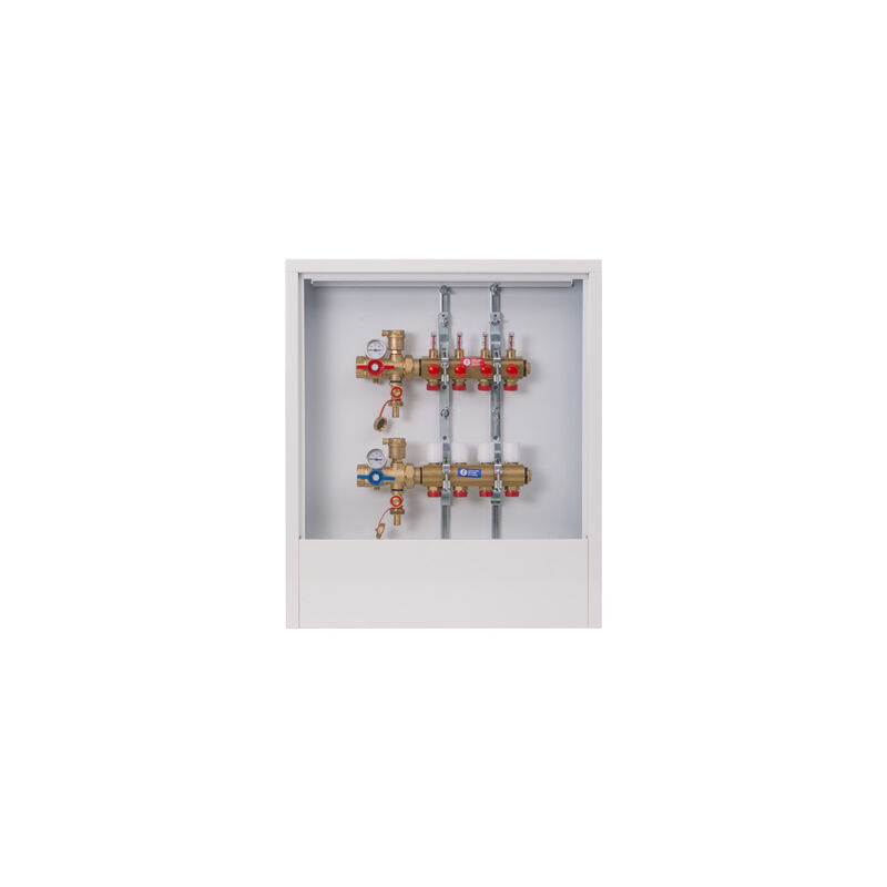 GIA-R 553FKB 1 x18/4 rozdelovac R553F s kul.koh.,teplomery,vypoust.a odvzd.,skrin R501 na zed