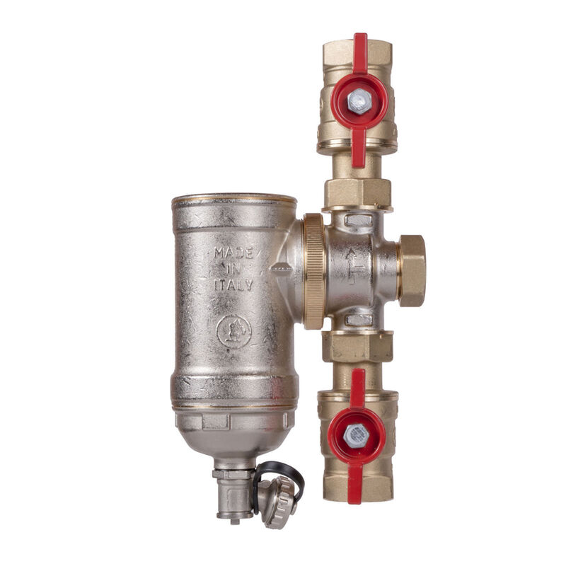 GIA-R 146C-S 1 odstredivy odkalovac s magnet.vlozkou SET-s kulovym kohoutem R254P a sroubenim R176