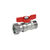 GIA-R 251P 1x1 kul.koh. s prevlecnou matici (pro vodomery) mosaz